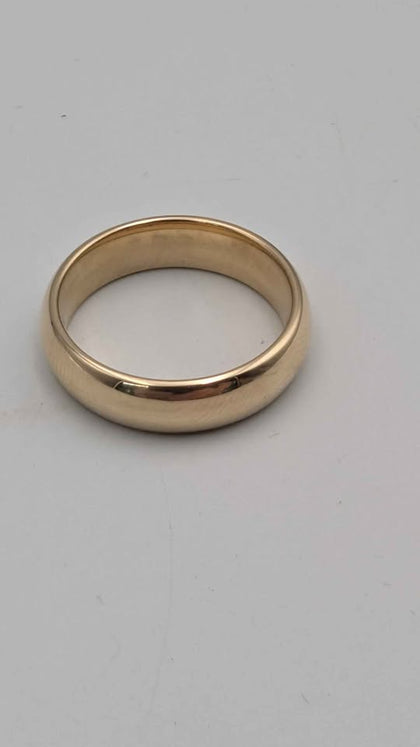 **20% OFF** 9ct Yellow Gold Wedding Band Ring – Size U – Solid Gold Classic Band – 8.53g