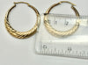 9ct yellow gold hoop earrings