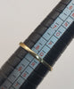 9ct Beautiful Yellow gold Ring With CZ Stones - 1.76G - Size Q - Hallmarked