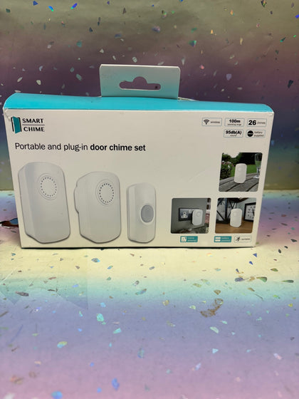 Uni Com Smart Portable Chime Plug in Door Chime Twin Pack