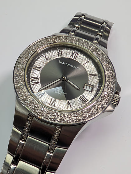 Diamond & Co Diamond Watch Boxed