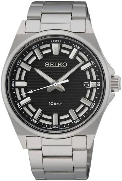 Seiko Men's Classic Black Dial Watch sur505p1