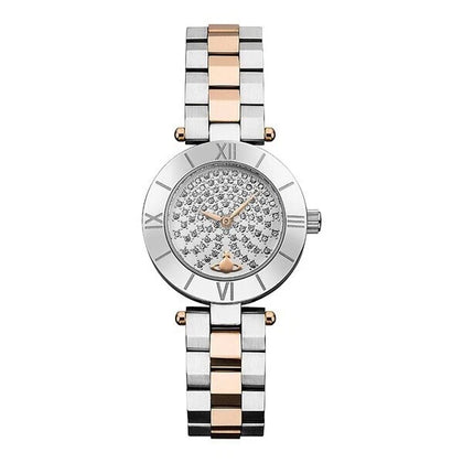 Vivienne Westwood Women's Crystal Silver Rose Gold Watch VV092SSRS