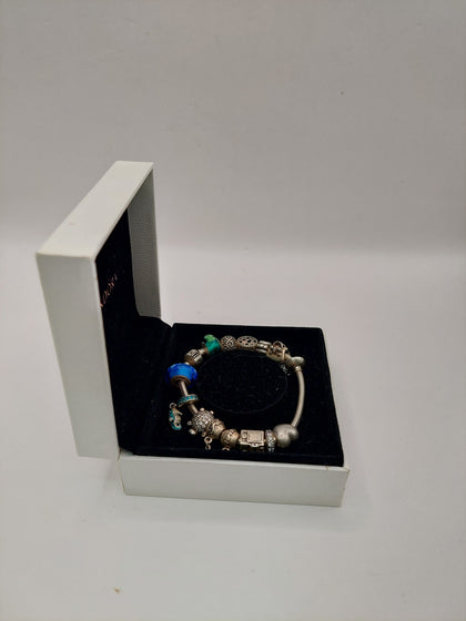 Pandora Bracelet with 13 charms Hallmarked&Tested (Pandora ALE)