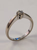 18ct White Gold Single Diamond Ring