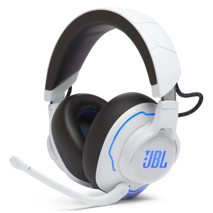 JBL Quantum 910P Wireless Gaming Headset - White.