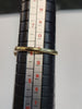 9CT Yellow Gold Ring with Red & Diamond (not carated) Stones - Size P - 3.14g - Hallmarked