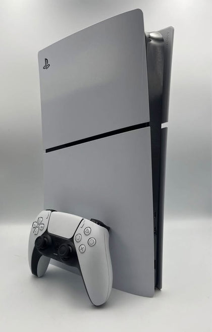 SONY PLAYSTATION 5 SLIM DIGITAL EDITION, 1TB, WHITE, WITH WHITE DUAL SENSE CONTROLLER, UNBOXED