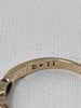9ct Yellow Gold Ladies Ring With 0.11ct Diamond Stones - Size M - 2.02 Grams
