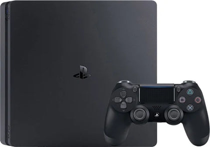 Sony Playstation 4 Slim Console, 500GB Black + 1 Game