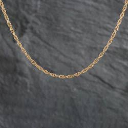 Pre-owned 9ct Yellow Gold Twisted 20 Inch Foxtail Chain