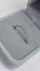 9ct white gold diamond ring size N1/2