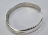 Silver Patterned Bangle 999