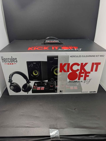 Hercules DJ Learning Kit MK 2 With DJ Controller, Monitoring Speakers & Headphones *BRAND NEW*