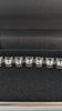 925 HALLMARKED SILVER, STUDDED STONE BRACELET W/BOX CLASP, 8", 21.8G, BOXED, *BRAND NEW*