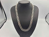 925 Sterling Silver Thick Curb Chain Necklace – 163.71g – 22" Long – Approx. 10mm Wide