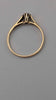 9ct Yellow Gold Single Cubic Zirconia Solitaire Ring - 1.60 Grams - Size O