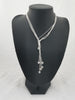 Silver Rope Chain with Love Hearts, 925 Hallmarked, 22.36Grams, Length: Approx.. 16" Length