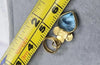 18ct gold Pendant blue topaz