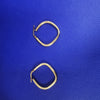 1.7G 9K  gold hoop EARRINGS hallmakred