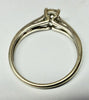 9ct White gold and diamond solitaire