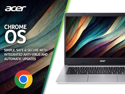 - MTK MT8183, 4GB, 64GB eMMC, Integrated Graphics, 14-inch HD, Google Chrome OS, Silver
