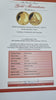 2006 Falkland Islands 1/25th Crown gold