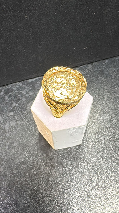 22ct half sov ring 10.2g size R