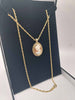 (375 Hallmarked&Tested), 7.6G Gold Cameo Pendant Necklace With 1.5G Cameo Earrings