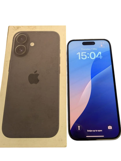 Apple iPhone 16 - 128 GB - Black - 100% Battery