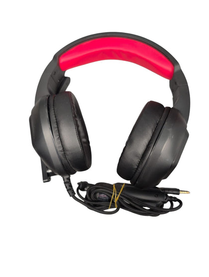 Unbranded Gaming Headphones with Microphone Red/Black Wired 