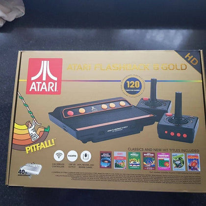 Atari Flashback 8 Gold Hd With 2 Wireless Controllers + 2 Paddles + 120 Games.