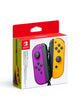 Nintendo Switch Joy-Con Pair Neon Purple / Orange with comfort grip joycon