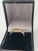 9ct Yellow Gold Victorian Patterned Wedding Band Ring - 2.90 Grams - Size U