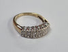 9ct gold eternity ring 0.50ct diamond size O