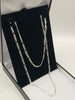 Silver New Figaro Chain. Hallmarked 925- 12.5 Grams - with box