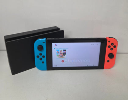 Nintendo Switch Neon Red/Blue Console With 1 Unboxed Game & 256GB Memory Card