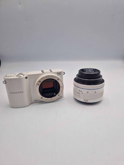 **DEAL** Samsung NX1100 20.3MP Mirrorless Camera with 20-50mm Lens – White