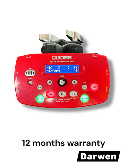 Boss Vocal Performer VE-5 Effects Processor - RED