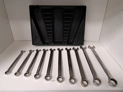Snap On OEXM 10-Piece Wrench / Spanner Set | Size: 10mm - 19mm | 12 Point Drive Type - Great Yarmouth