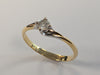 18ct Gold Diamond Ring Size O 1/2