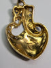 18CT YELLOW & WHITE GOLD NECKLACE WITH LOVE PENDANT