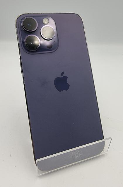 Apple iPhone 14 Pro Max 128GB deep purple smartphone unlocked unboxed 88% Batt health
