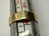 9ct yellow gold wedding ring with pattern size L 1/2