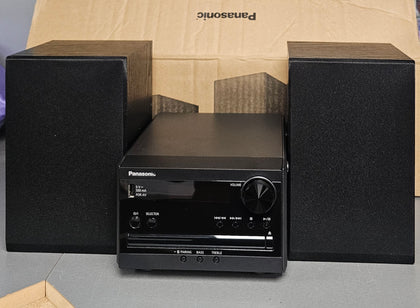Panasonic SC-PM272 DAB+/FM/CD Bluetooth Micro Hi-Fi System, Black.