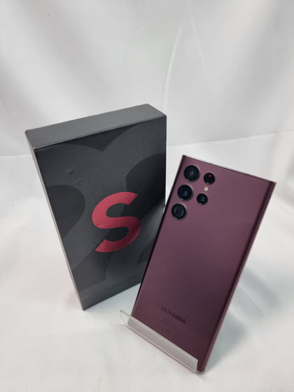 Samsung Galaxy S22 Ultra 5G burgundy unlocked boxed