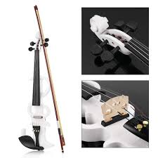 Vangoa Full Size 4/4 Solid Wood Electric Silent Violin with Chin Rest