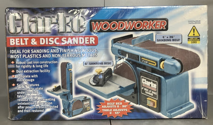 ** Collection Only ** Clarke CS4-6E Belt and Disc Sander
