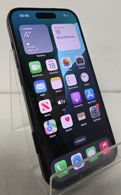 Apple iPhone 15 128GB Black - Unlocked *99% Battery Health*