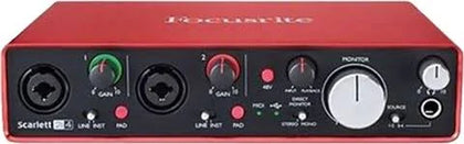 Focusrite Scarlett 2i4 (2nd Gen), 2 In 4 Out Audio Interface, B